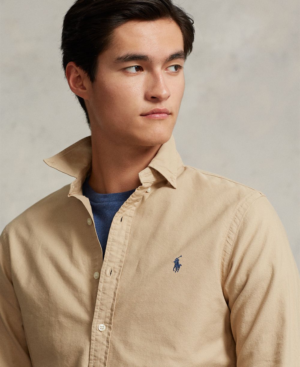 Men's Garment-Dyed Oxford Shirt - Surrey Tan