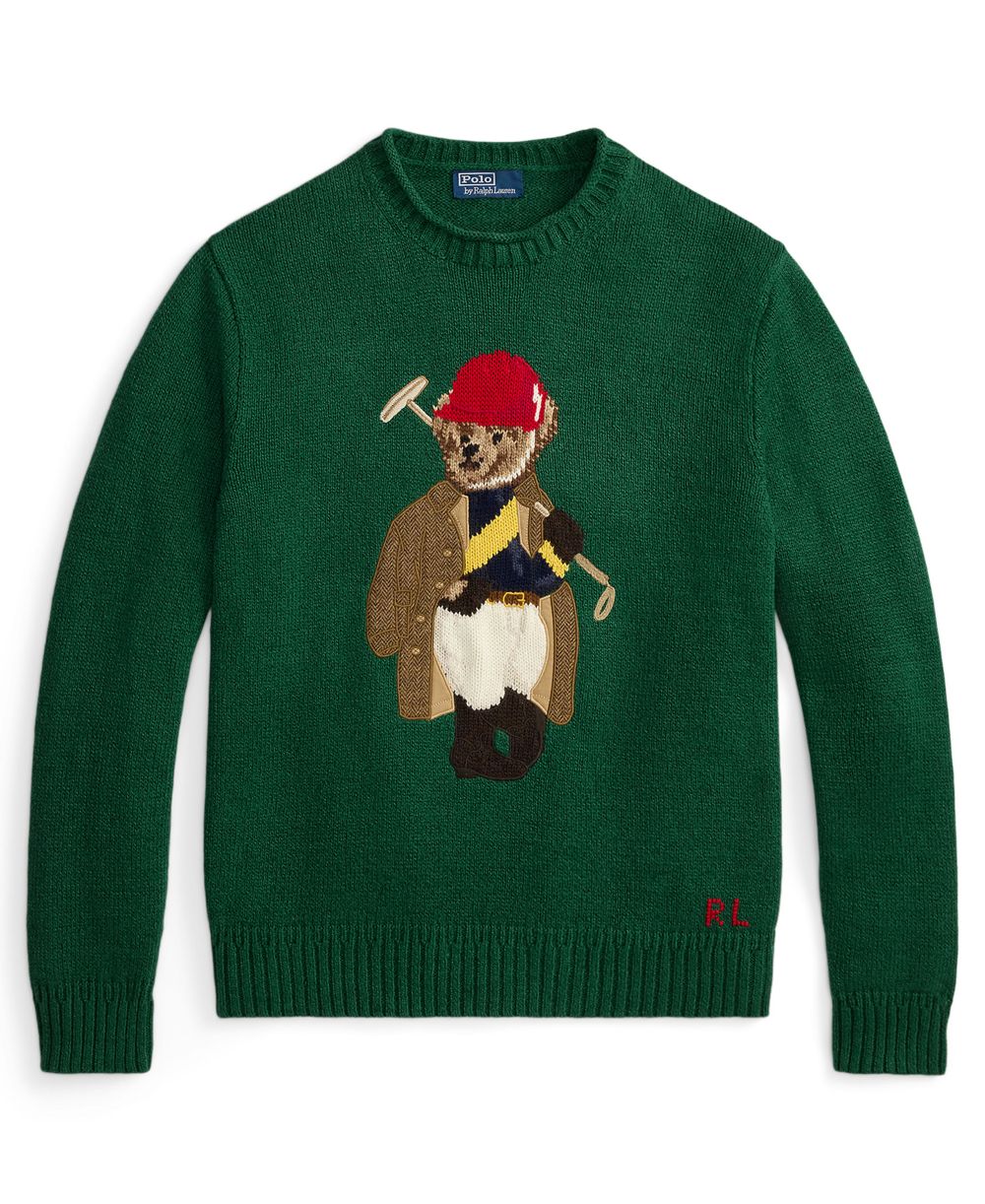 Men's Polo Bear Roll Neck Sweater