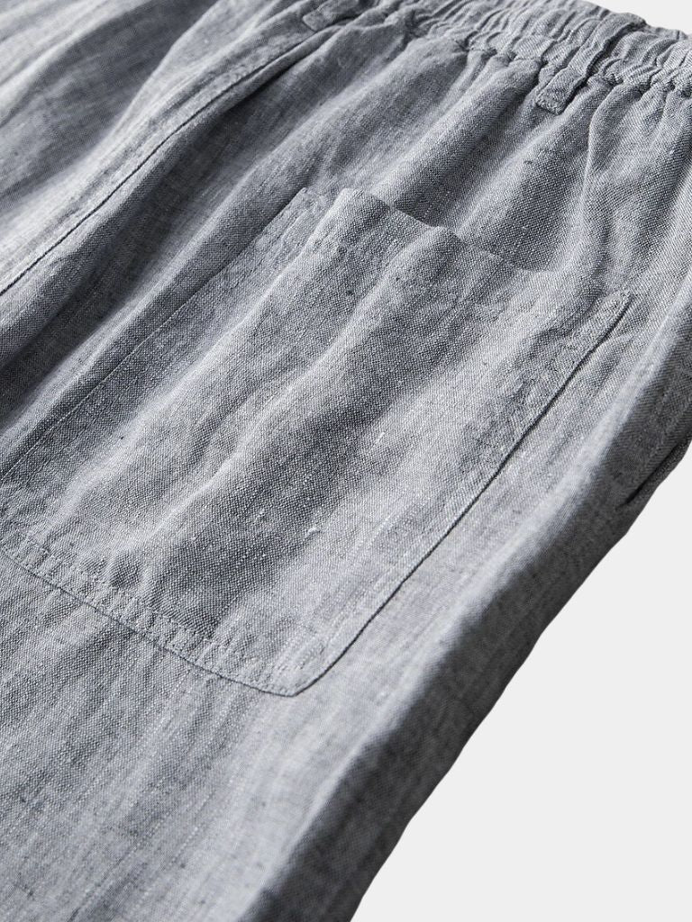 Gris Mariner Linen Shorts