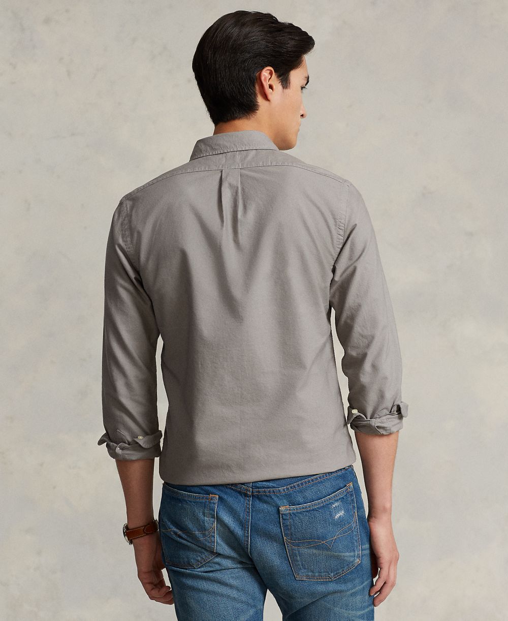 Men's Garment-Dyed Oxford Shirt - Perfect Gray