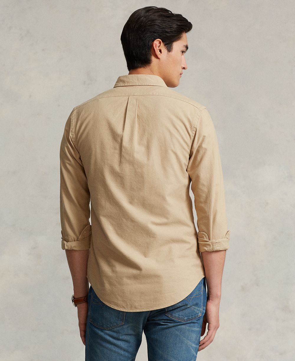 Men's Garment-Dyed Oxford Shirt - Surrey Tan