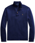 Men's Estate-Rib Cotton Quarter-Zip Pullover