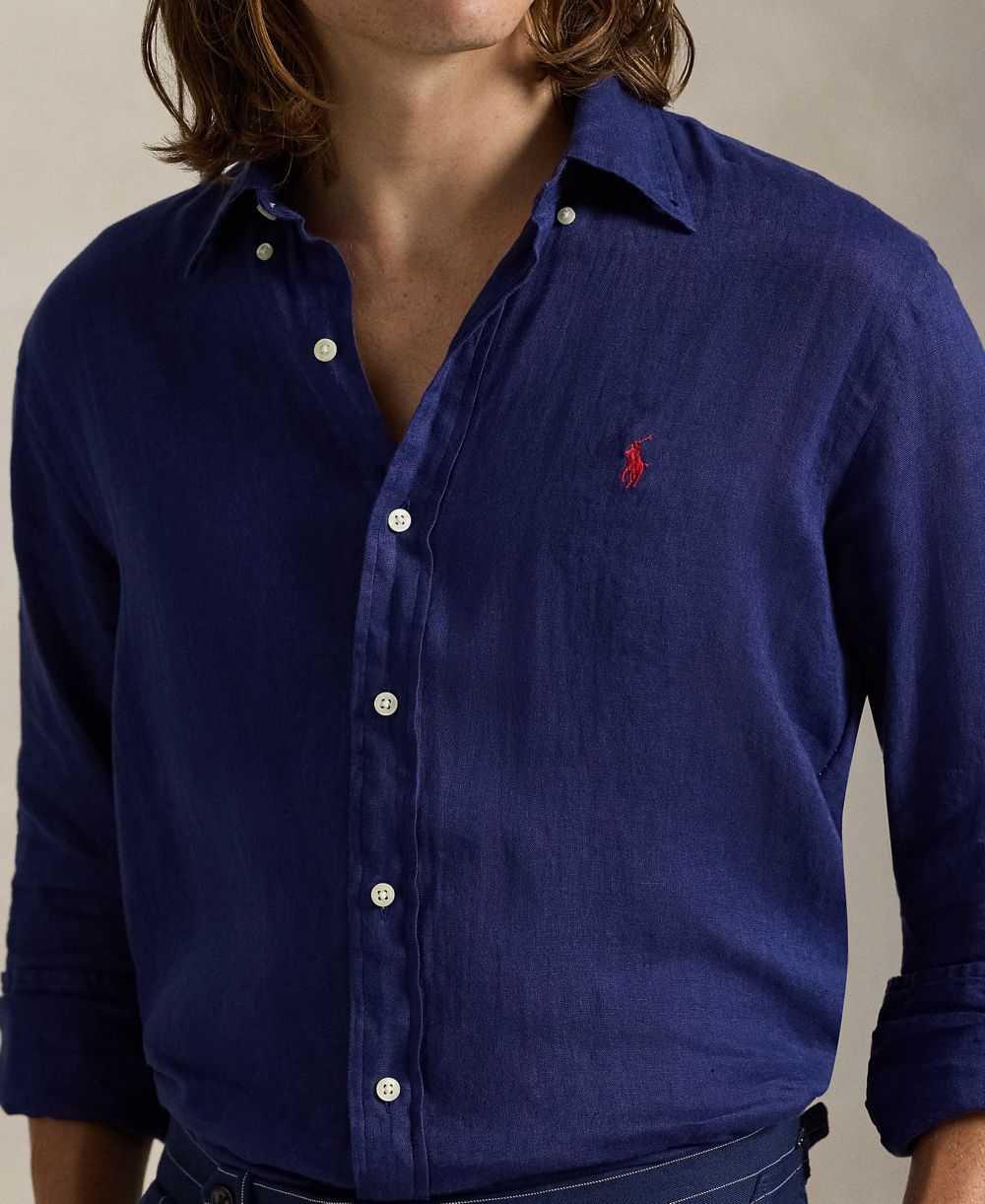 Men's Classic-Fit Linen Shirt