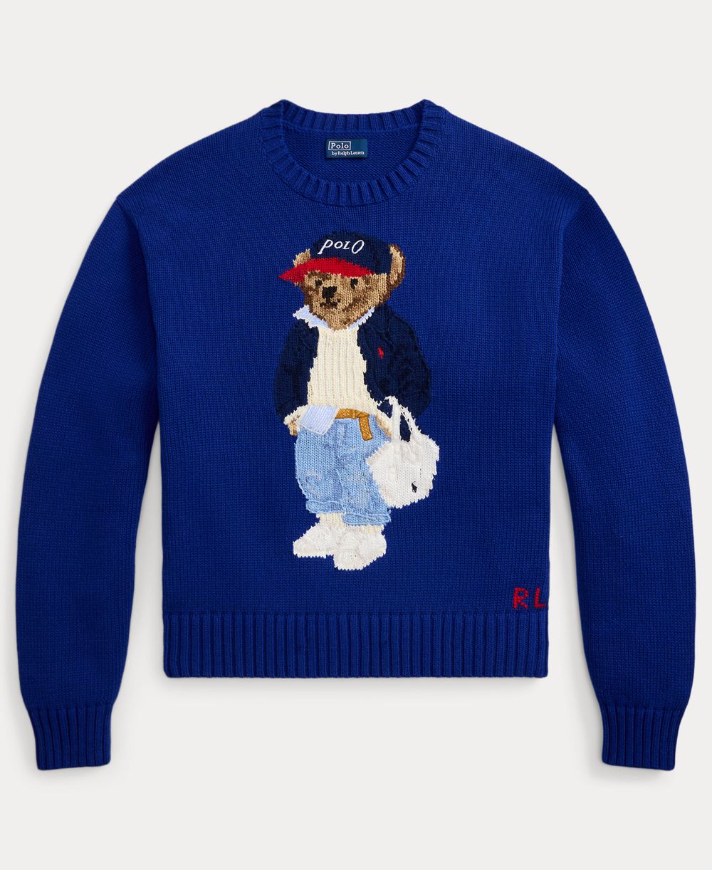 Women's Polo Bear Crew Neck Sweater