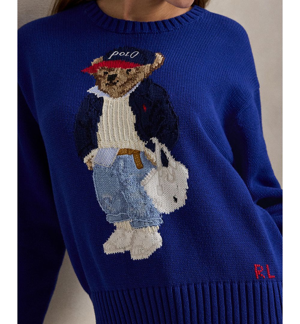 Women's Polo Bear Crew Neck Sweater