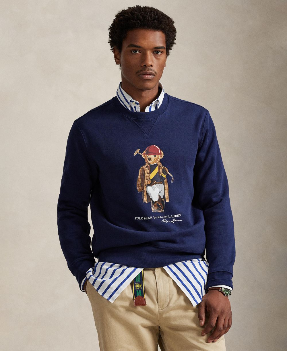 Men’s Polo Bear Crewneck Sweatshirt