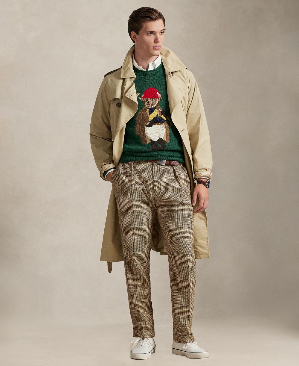 Men's Polo Bear Roll Neck Sweater