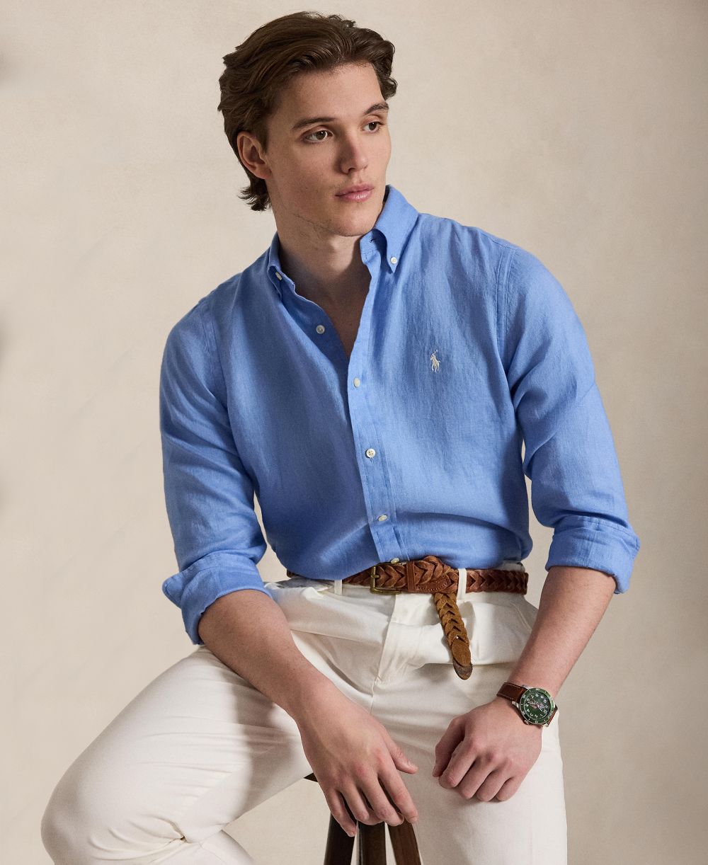 Men's Classic-Fit Linen Shirt