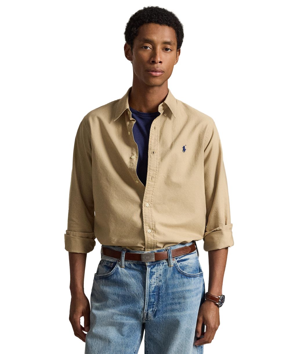 Men's Garment-Dyed Oxford Shirt - Surrey Tan