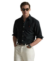 Men's Garment-Dyed Oxford Shirt - Black
