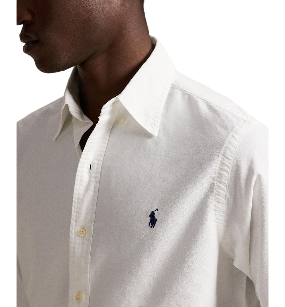 Men's Garment-Dyed Oxford Shirt - White