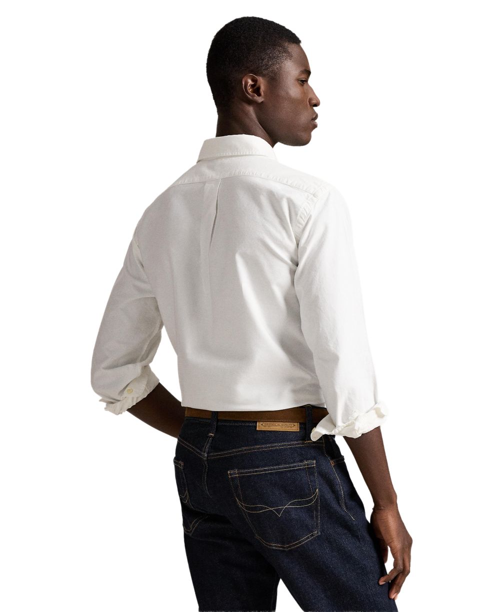 Men's Garment-Dyed Oxford Shirt - White