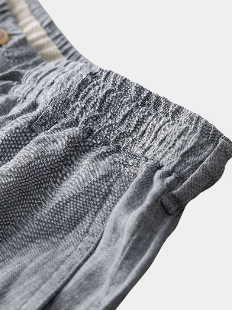 Gris Mariner Linen Shorts