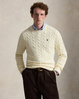Cable-Knit Cotton Jumper - Cream