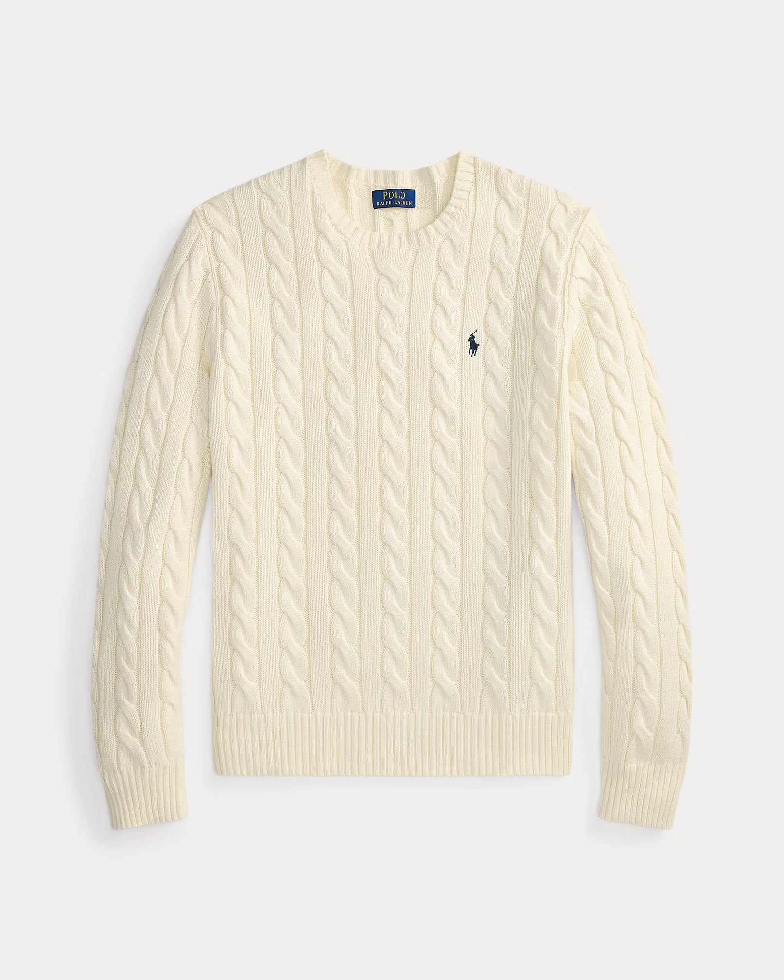Cable-Knit Cotton Jumper - Cream