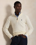 Cable-Knit Quarter-Zip Jumper - Andover Cream